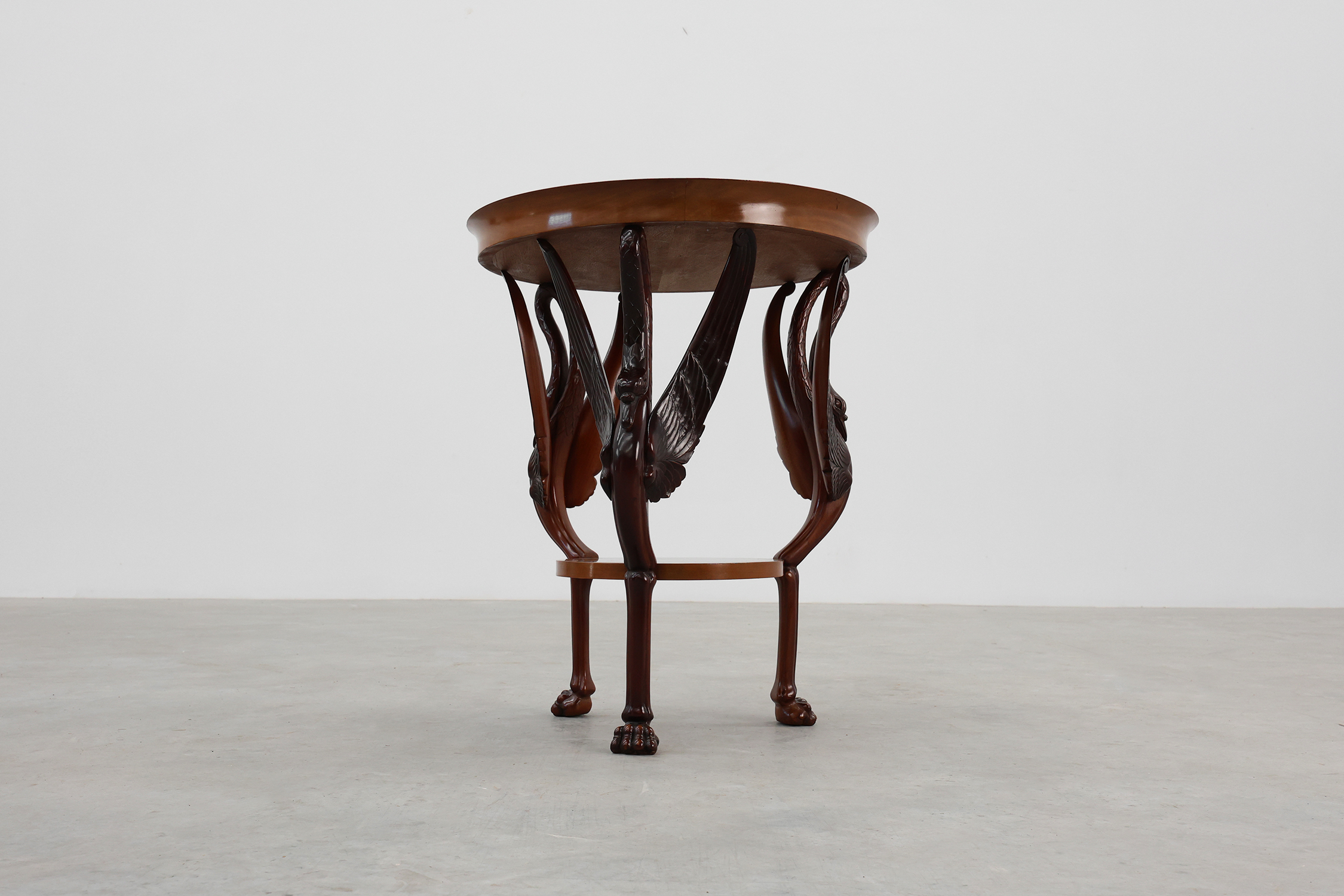 French Empire Side Table in Carved Wood, circa 1850thumbnail